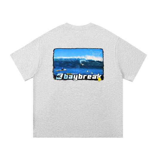 Y2K Hawaii Surf Collection – White Gray T-Shirt